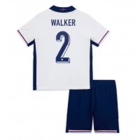 Maglia Calcio Inghilterra Kyle Walker #2 Prima Divisa Bambino Europei 2024 Manica Corta (+ pantaloncini)